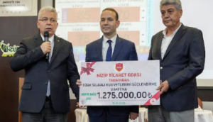 NTO’DAN TSK GÜÇLENDİRME VAKFINA 1.275.000,00 TL ŞAHSİ BAĞIŞ