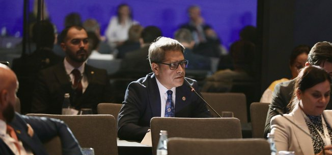 ALİ ŞAHİN TİRAN’DA AB GENİŞLEME SÜRECİNDE PARLAMENTOLARIN ROLÜNÜ DEĞERLENDİRDİ